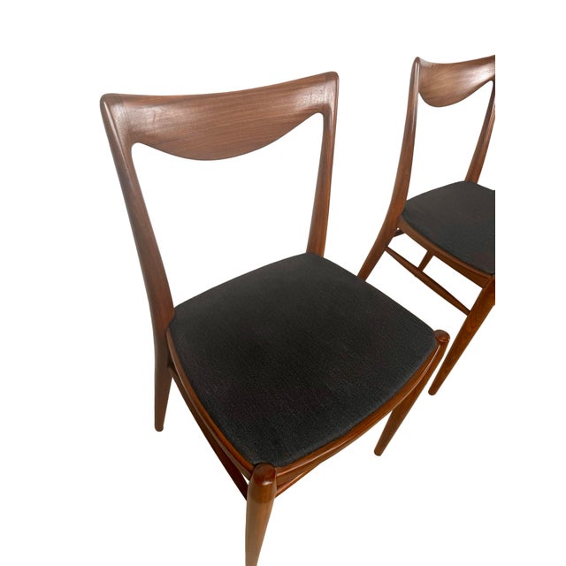 Mid 20th Century Set of 6 Norwegian Bambi Teak Dining Chairs by Rastad & Relling for Gustav Bahus For Sale - Image 5 of 18