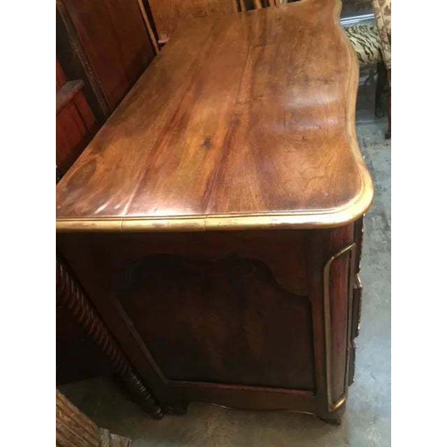 Fine 18th Century Walnut French Carved Commode Leon France.