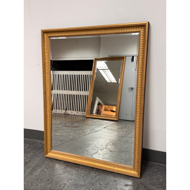 Design Plus Gallery presents a Bespoke Giltwood Beveled Wall Mirror from Gallery & Framing Products, Inc. The tall...