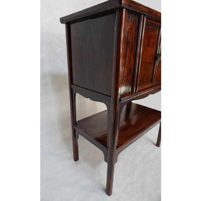 Mid-Century Modern Antique 19th Century Cypress Cabinet For Sale - Image 3 of 13