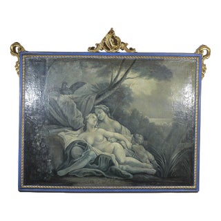 Love Scene, Oil on Canvas, Framed For Sale