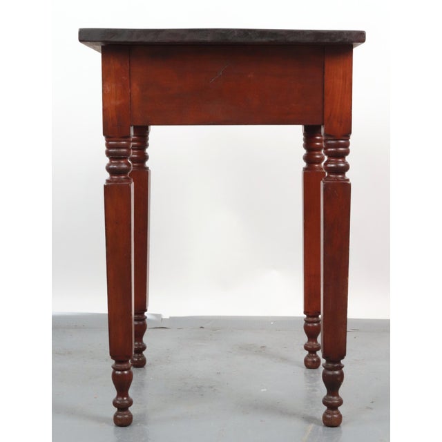 Sheraton Wooden One Drawer Side Table For Sale - Image 10 of 12