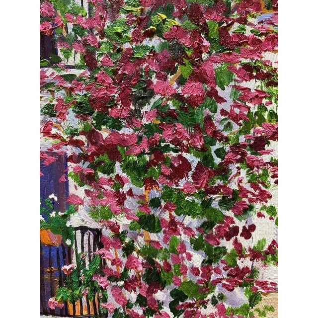 Avel, Mykonos, 2023, Oil on Canvas, Framed For Sale - Image 4 of 7