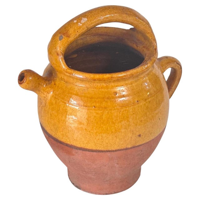 Vintage French Glazed Pottery Jar, 1970s For Sale - Image 11 of 11