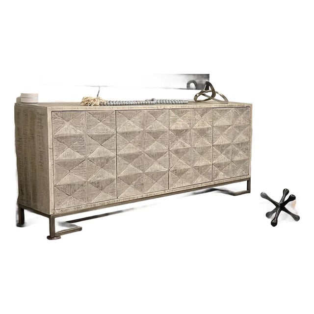 72" Solid Wood Sideboard For Sale