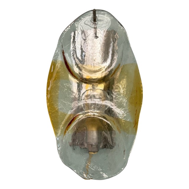 Vintage Italian Wall Lamp in Murano Glass from Mazzega, 1960s For Sale