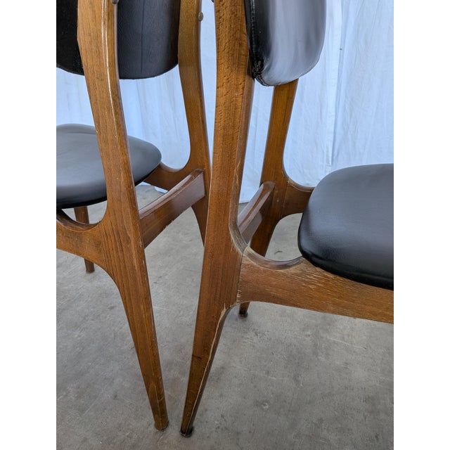 Vintage Dining Chair in Black Leather from Stol Kamnik, 1970s For Sale - Image 15 of 18