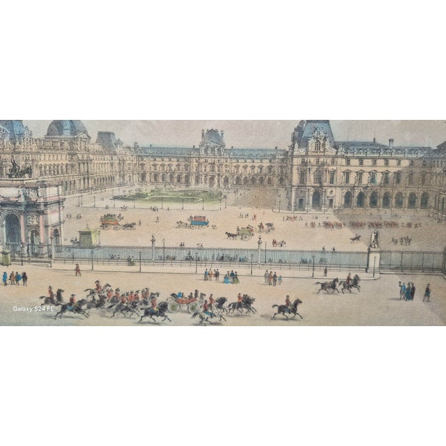 Mid 19th Century Paris Landmarks: Louvre, Palace Du Louvre, Palace Du Luxembourg ~ Engravings, 1855, Set of 3 For Sale - Image 5 of 10
