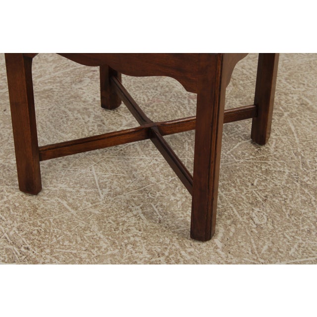 Hickory Chair Company Chippendale Mahogany Corner Chair For Sale - Image 9 of 15