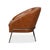 Mid-Century Modern Contemporary Mid Century Modern Style Brown Leather Accent Chair For Sale - Image 3 of 11