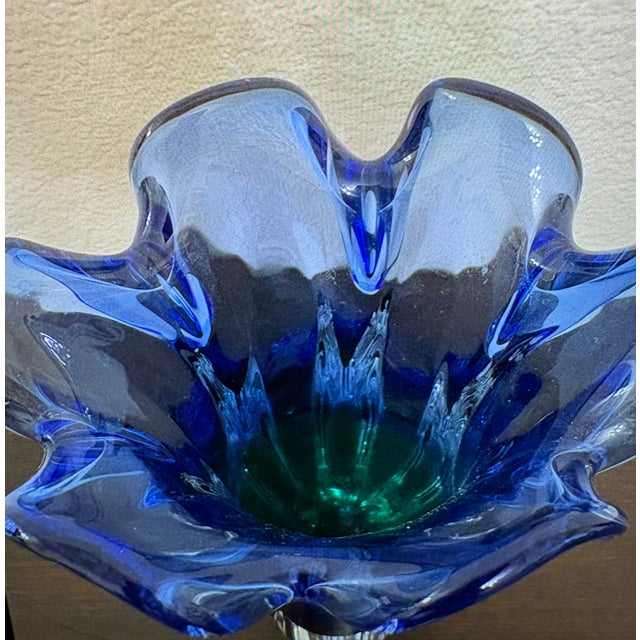 Chrisbka Josef Hospodka Vintage Blue Vase For Sale - Image 4 of 6