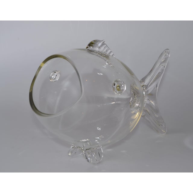 Vintage Handblown Glass Fish Candy Bowl Chairish