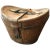 18th Century Empty Red Velvet Hat Box in Leather, 1875 For Sale - Image 10 of 10