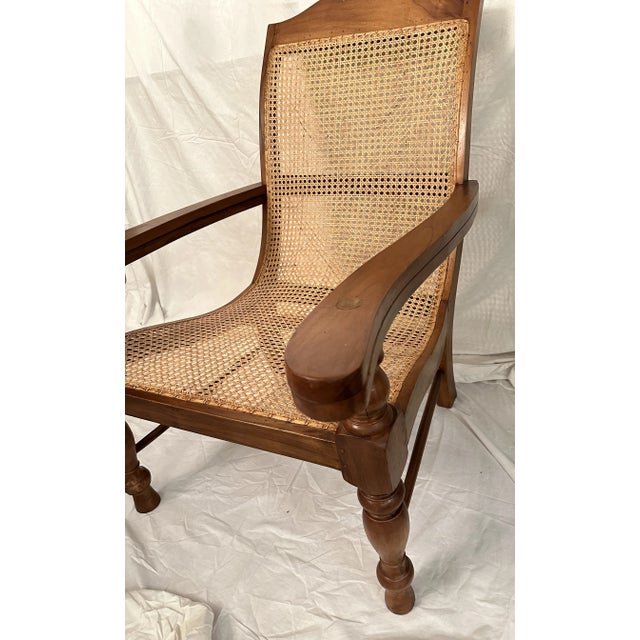 Pair of Indonesian Antique Plantation/ Planter’s Chairs For Sale - Image 4 of 9
