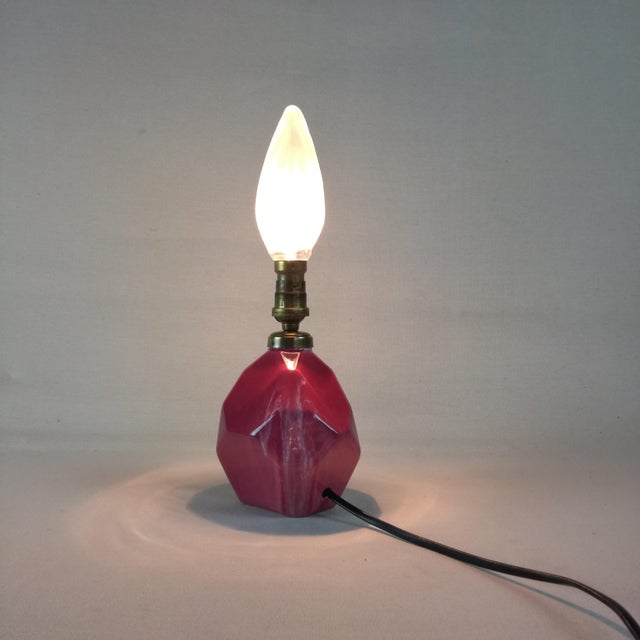 Ceramic Cubist Ceramic Lamp Base, France, 1950s For Sale - Image 7 of 10