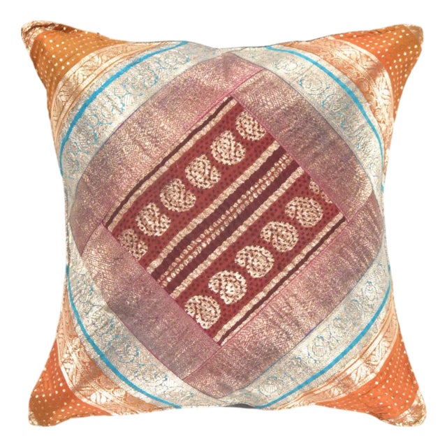Pasargad DC Sari Silk Square Pillow Case For Sale