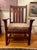 Very nice antique oak arm chair with original finish and newer seat upholstery. Chair is sturdy and comfortable.