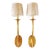 Decorative Crafts Inc. Torchiere Style Brass Wall Sconces-a Pair For Sale