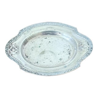 1930s Hotel Deshler SilverPlate Platter Small Trinket For Sale