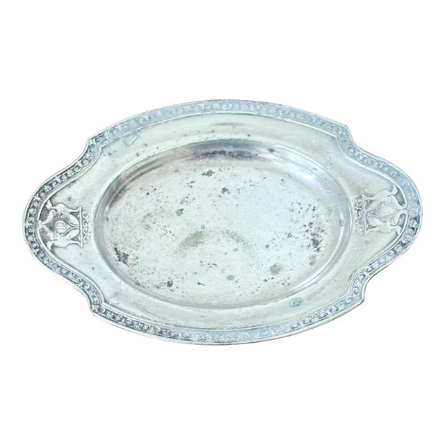1930s Hotel Deshler SilverPlate Platter Small Trinket For Sale