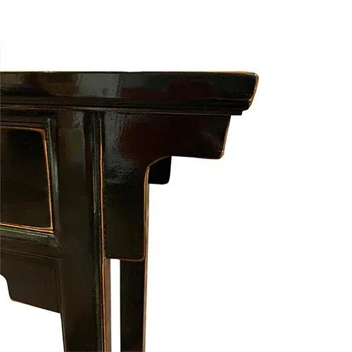 1990s Asian Apron Design Console Table For Sale - Image 4 of 8