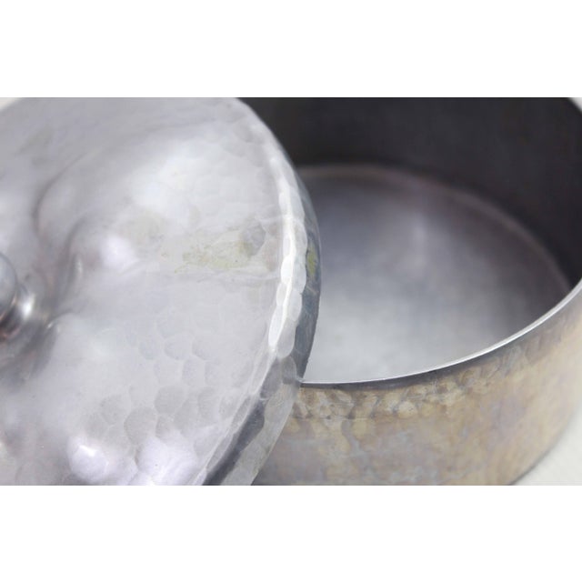 Swiss Maggi Box in Hammered Metal, 1970 For Sale - Image 9 of 11