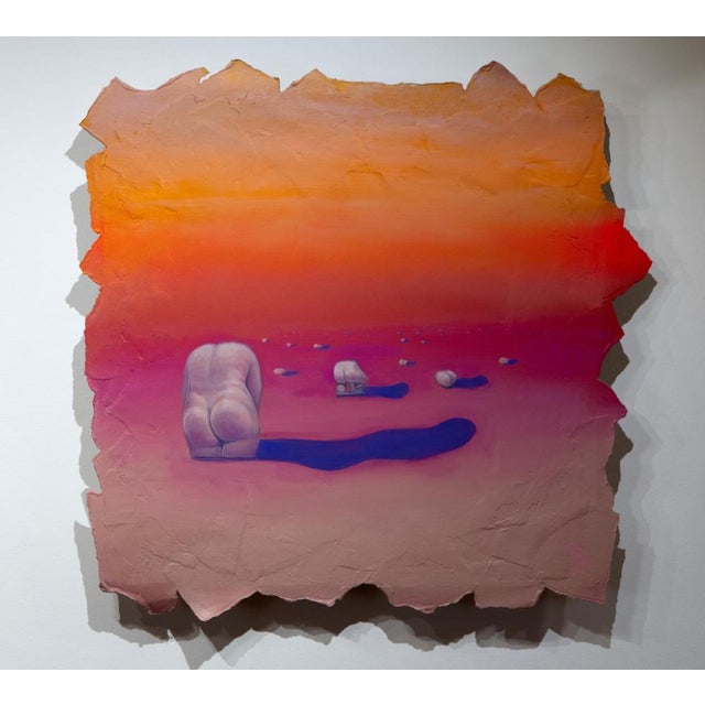 This contemporary surreal artwork, Fragments of Rome 2, belongs to Gozo Collective's Fragments series. Painted in acrylic...