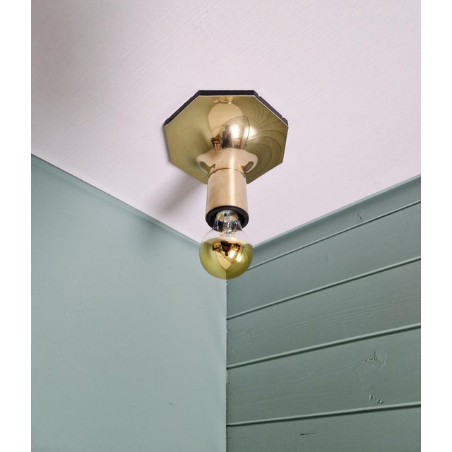 Brass ceiling/wall light, space age model no. 6606/09, designed by japanese designer motoko ishii for the german...