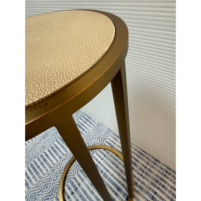 Brass Restoration Hardware Graydon Drink Table For Sale - Image 8 of 12