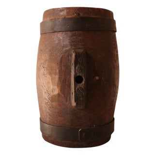 19th Century French Wooden Small Keg For Sale