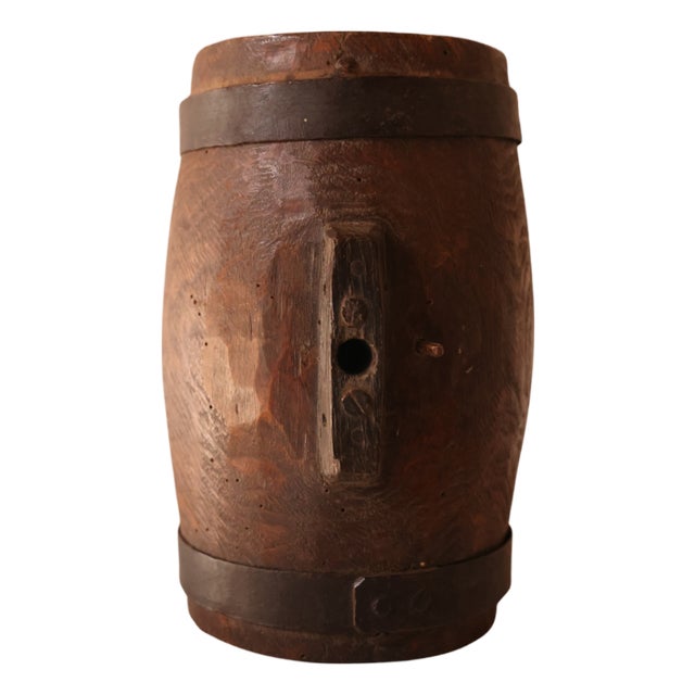 19th Century French Wooden Small Keg For Sale