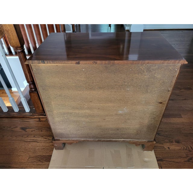 Queen Anne Late 20th Century Stickley Queen Anne Solid Cherry Side Chest For Sale - Image 3 of 8