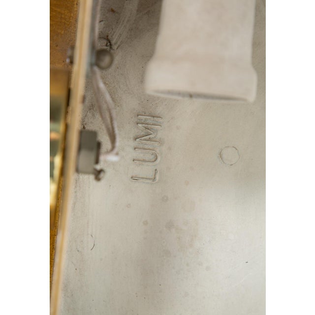 Vintage Floor Lamp in Brass and Bronze with Double Tilting Light by Lumi Milano, 1960s For Sale - Image 6 of 7