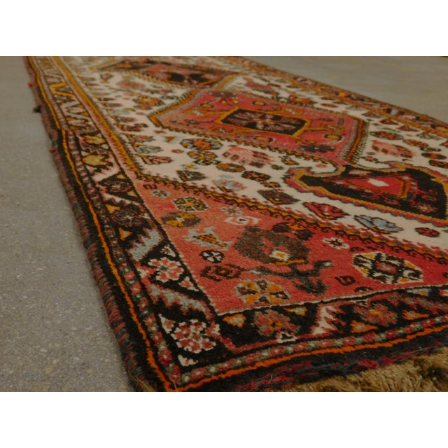 Beige Vintage Hand Knotted Persian Runner. 2'3"x 7' For Sale - Image 8 of 13