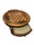 Late 20th Century Rustic Round Game Table With Inlaid Chess Board & Storage Drawer For Sale - Image 4 of 4