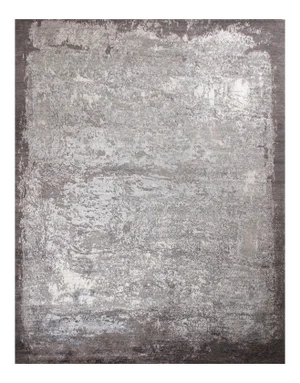 Hand Knotted Modern Wool & Silk Rug - 7'11" X 10'