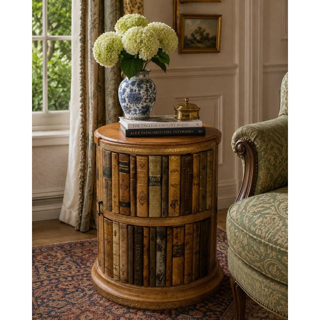 There is something wonderfully whimsical about furniture that doesn't take itself too seriously. This vintage trompe...