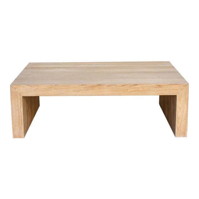 Mid-Century Bleached Coffee Table For Sale