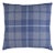 Schumacher Montana Wool Plaid 18" Pillow In Slate For Sale