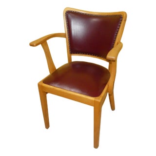 Vintage Armchair in Skai and Leather, 1960s For Sale