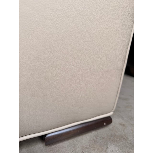 Taupe Kravet Jazz Taupe Leather & Suede Chaise For Sale - Image 8 of 12