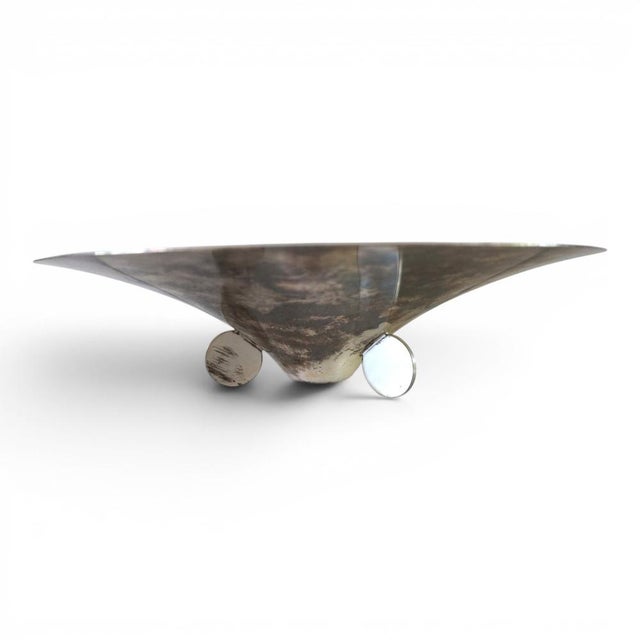 Silver Bauhaus Bowl in Silver-Plated Brass by Paul Haustein for WMF Ikora, 1920s For Sale - Image 8 of 16