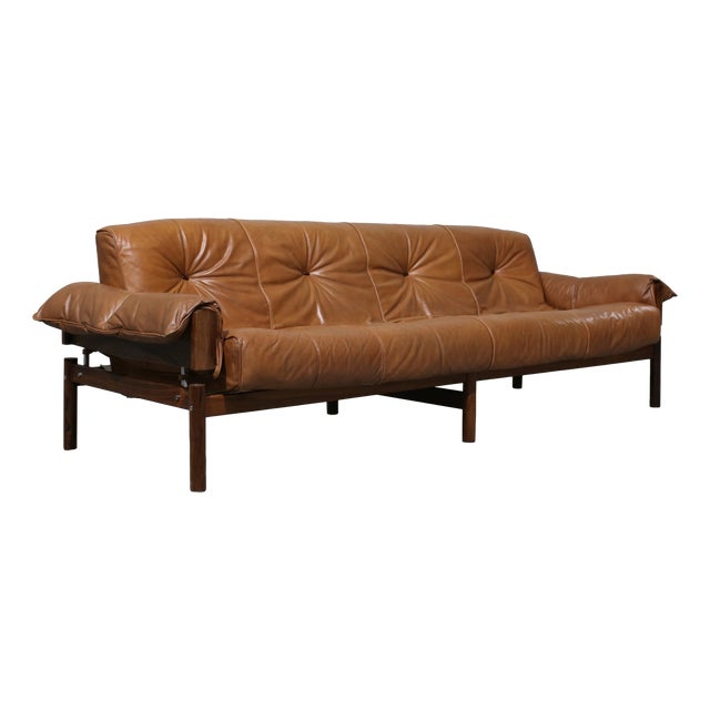 Model MP 13 Rosewood Sofa from Percival Lafer, 1970s For Sale