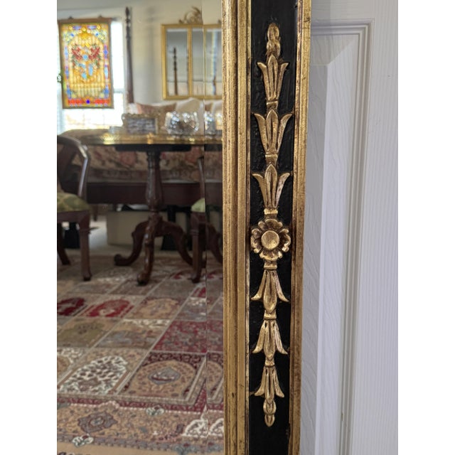 Vintage 1980s Neoclassical Beveled Mirror: Giltwood & Metal, Carved Urn & Swag For Sale - Image 16 of 18