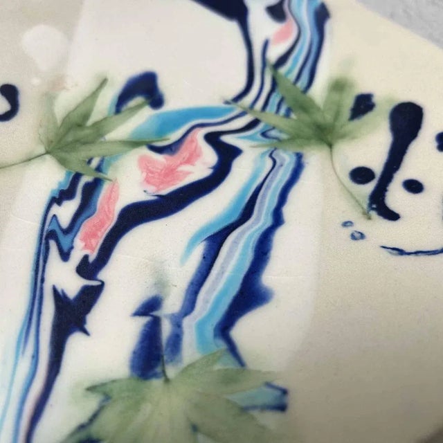 Japanese Ceramic Bowl / Vide Poche, 2000s For Sale - Image 6 of 9