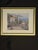 Wood Framed Mediterranean Coastal Villa Landscape Artwork For Sale - Image 7 of 7
