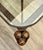 Brown Faux Bamboo Metal Leather Coffee Table For Sale - Image 8 of 16