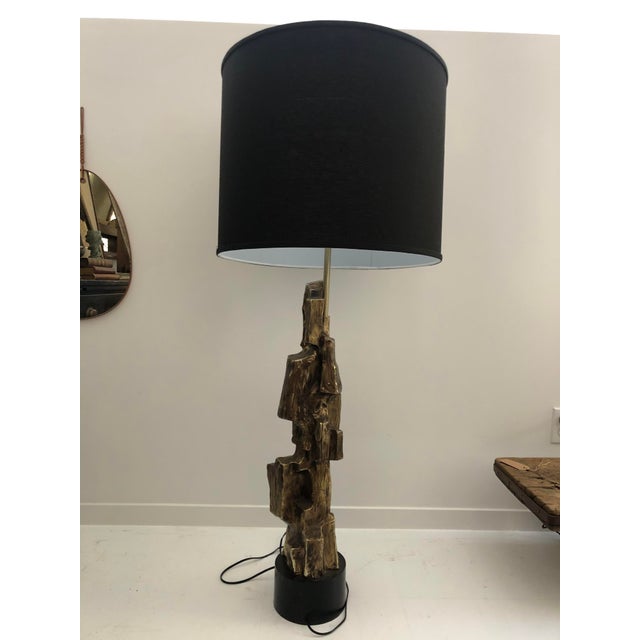 Mid 20th Century Vintage Brutalist Maurizio Tempestini for Laurel Table Lamp, Unmarked For Sale - Image 5 of 7