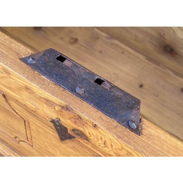 Pine Trunk or Blanket Chest, Germany For Sale - Image 9 of 15