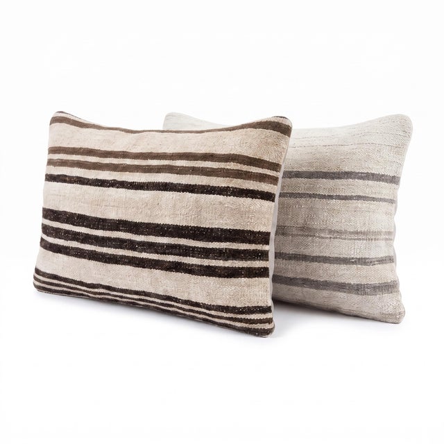 This beautiful 16'' X 24'' pillow cover set was made from authentic Turkish Kilim pieces. Bright colors of wool adorn the...